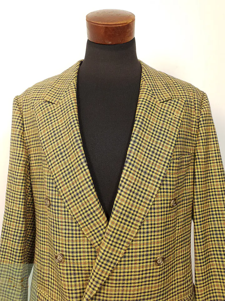 Blazer Scheurer Fratelli Di Delfino Mostaza Lana Virgen - Talla XL 6