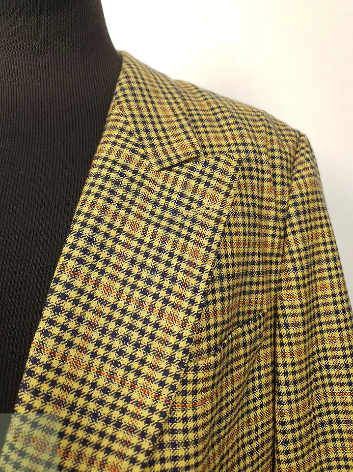 Blazer Scheurer Fratelli Di Delfino Mostaza Lana Virgen - Talla XL 7