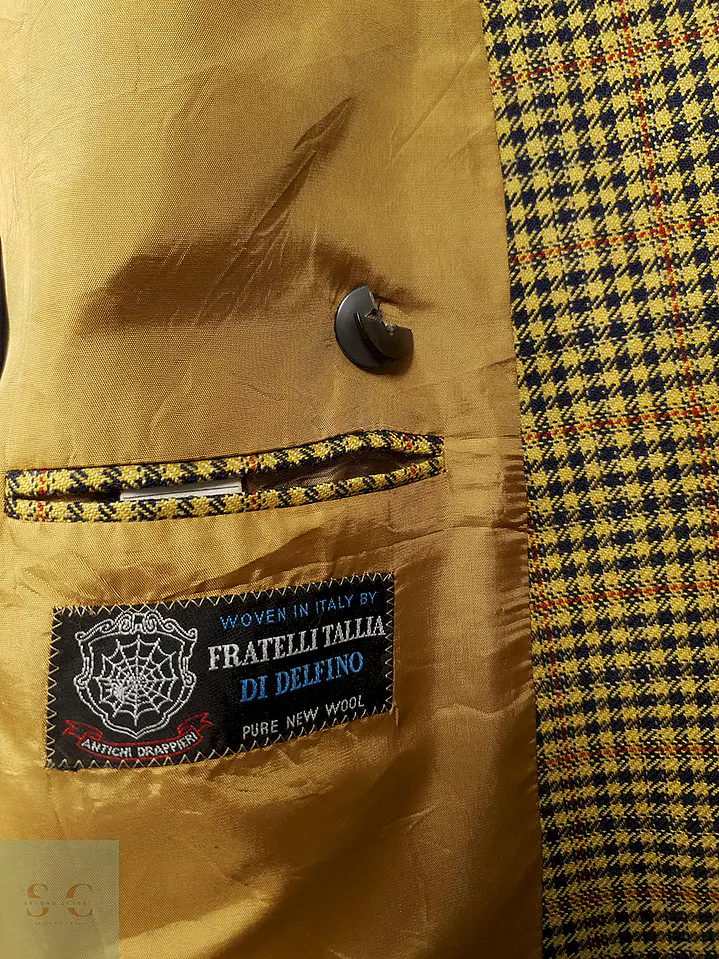 Blazer Scheurer Fratelli Di Delfino Mostaza Lana Virgen - Talla XL 8