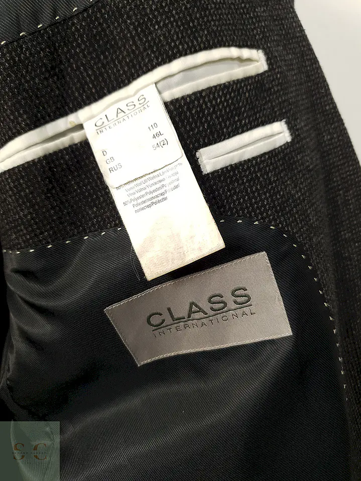 Blazer Class International Plomo Mezcla Lana - Talla XXL 6