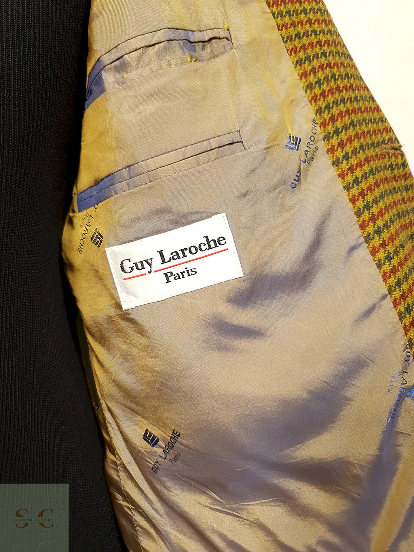 Blazer Guy Laroche Paris Mostaza Lana - Talla XL 5