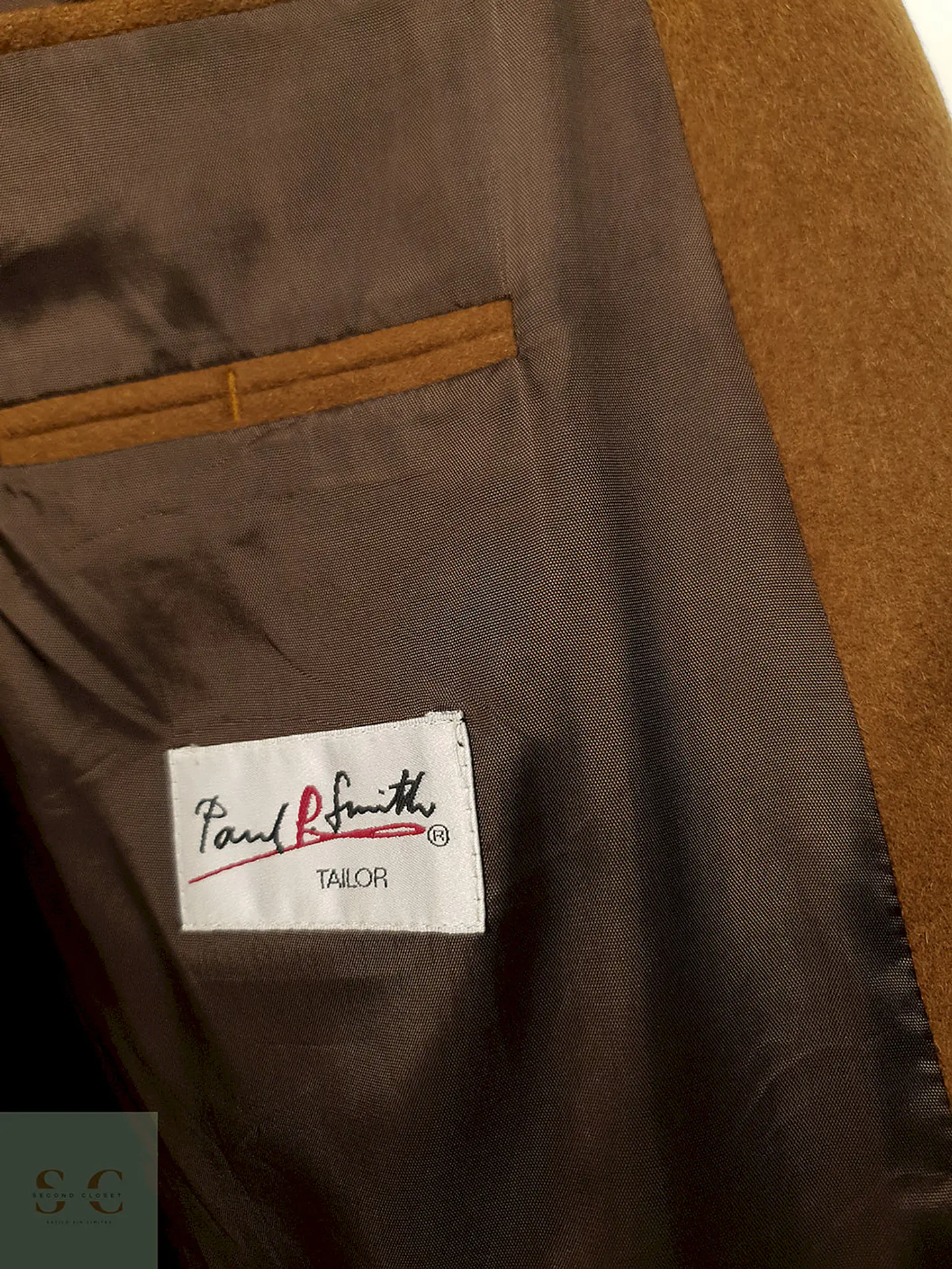 Blazer Paul Smith Camel 100% Cashmere - Talla 3XL 9