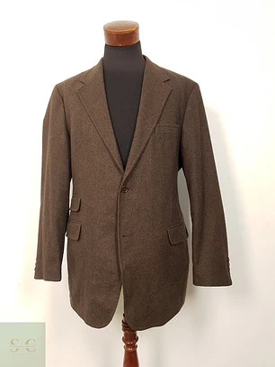 Blazer Commander Cafe 100% Cashmere - Talla XL