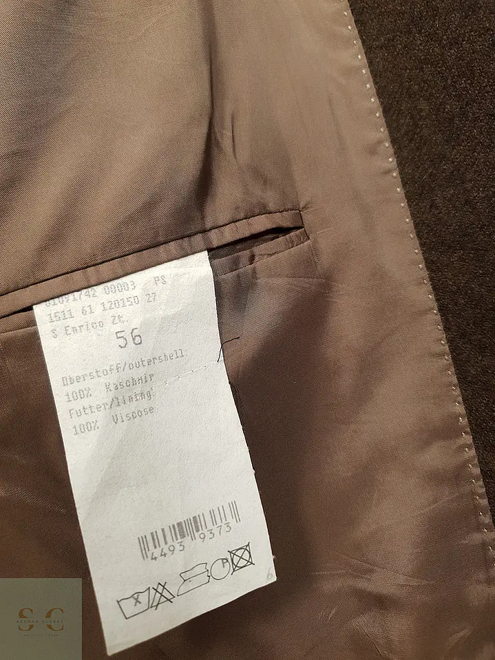 Blazer Commander Cafe 100% Cashmere - Talla XL 7