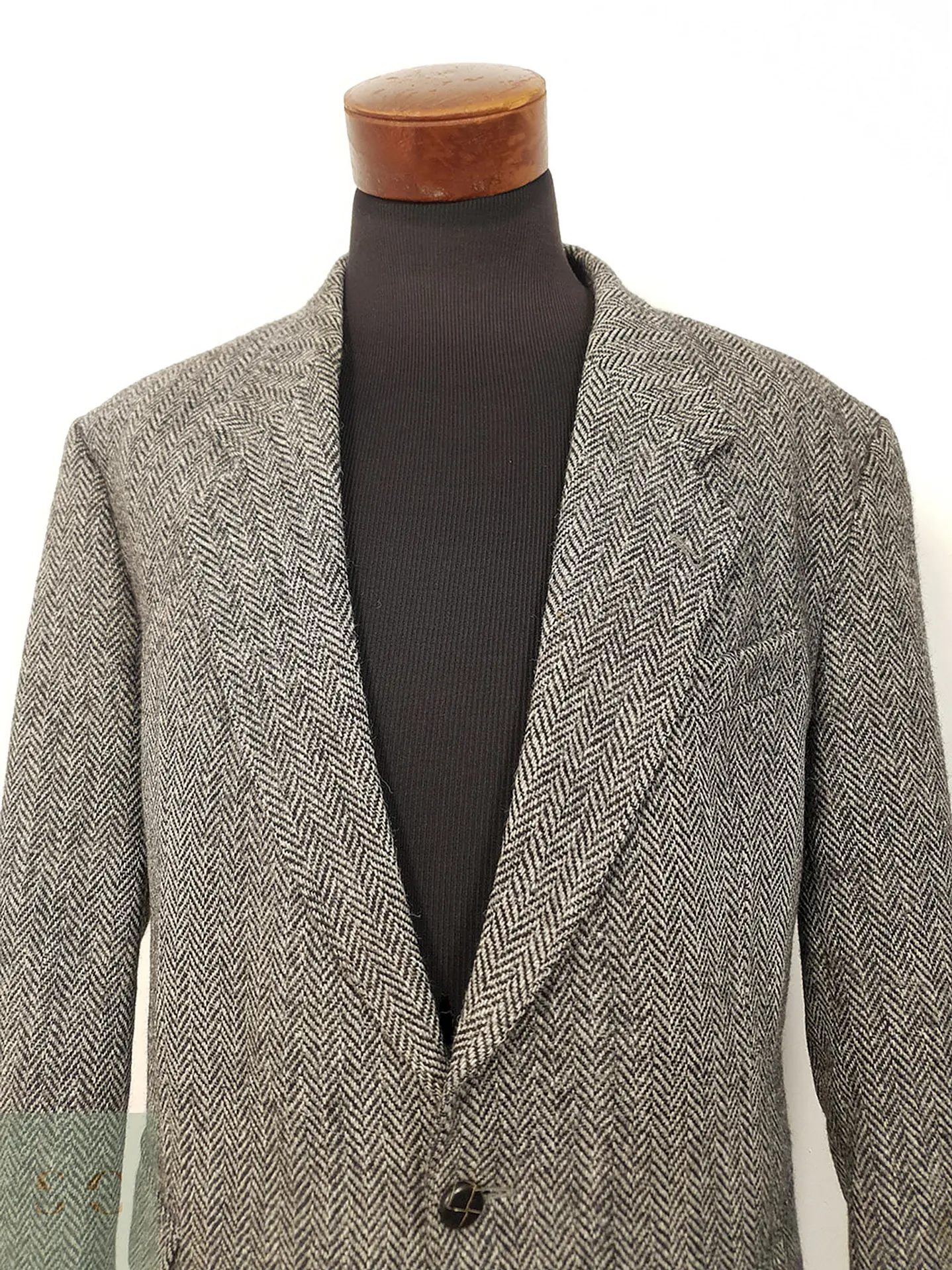 Blazer Harris Tweed Plomo Lana Virgen - Talla XL 3