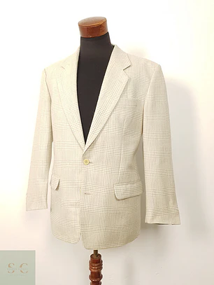 Blazer Nik Boll Hueso Lana Virgen - Talla L