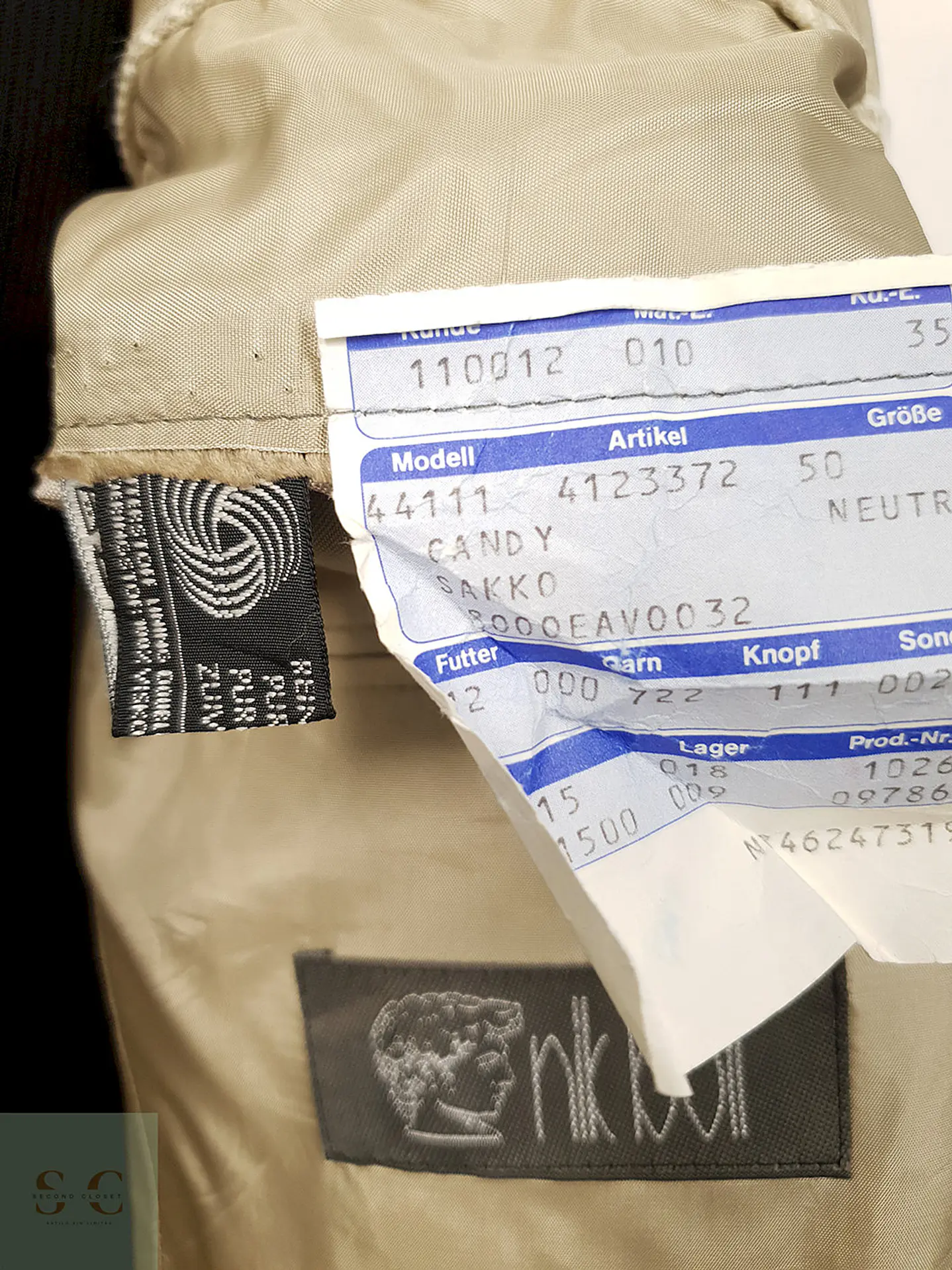 Blazer Nik Boll Hueso Lana Virgen - Talla L 6