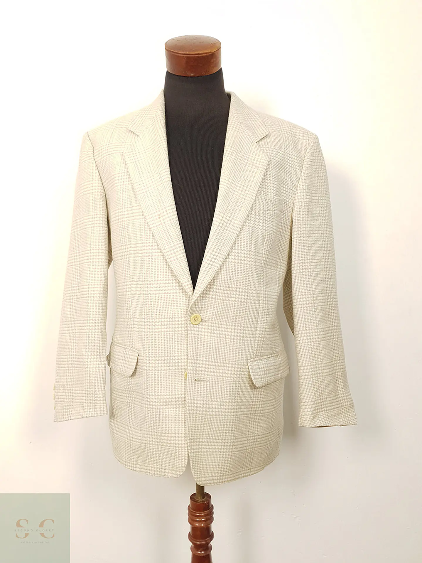 Blazer Nik Boll Hueso Lana Virgen - Talla L 8