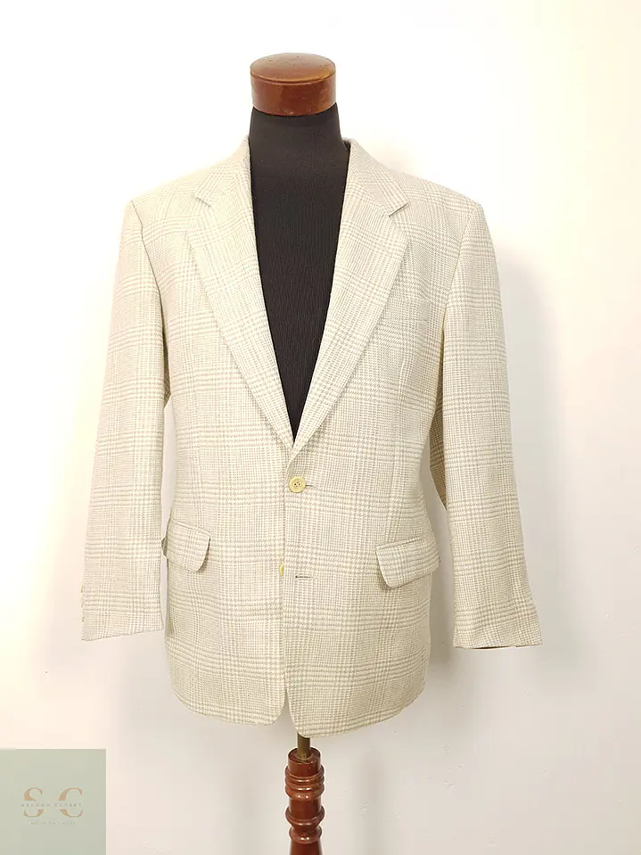 Blazer Nik Boll Hueso Lana Virgen - Talla L 8