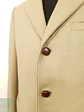 Blazer Mavest France Beige Lana Virgen Botones Cuero - Talla SM - Miniatura 3
