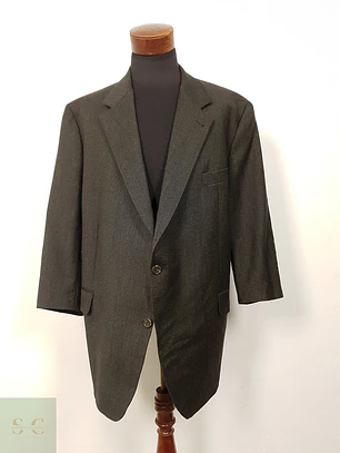Blazer Desch Verde Lana Virgen - Talla XXL