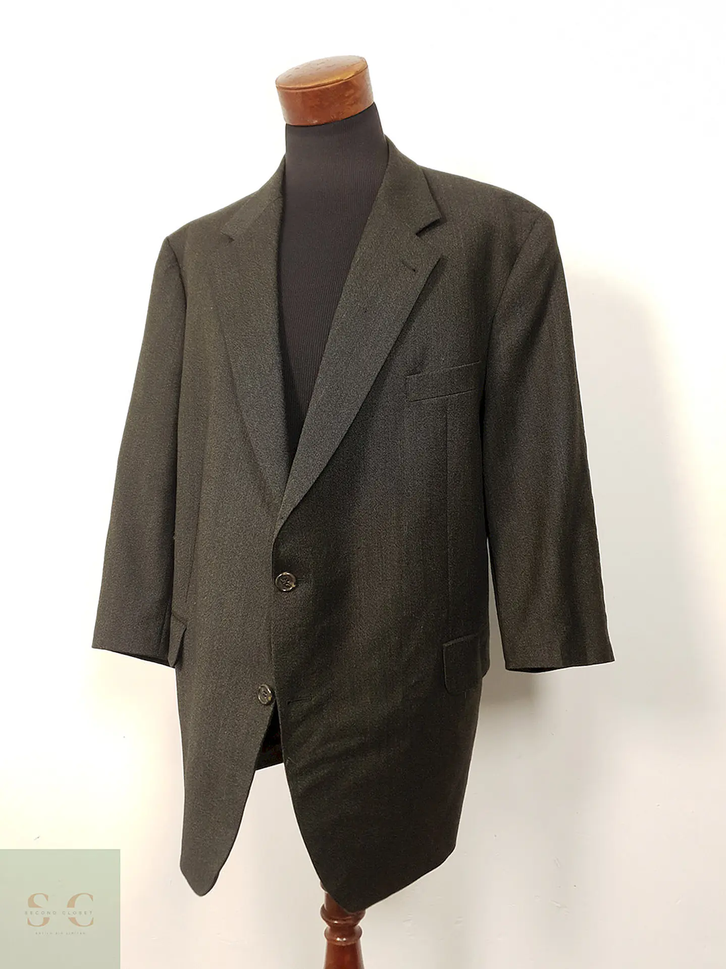 Blazer Desch Verde Lana Virgen - Talla XXL 2