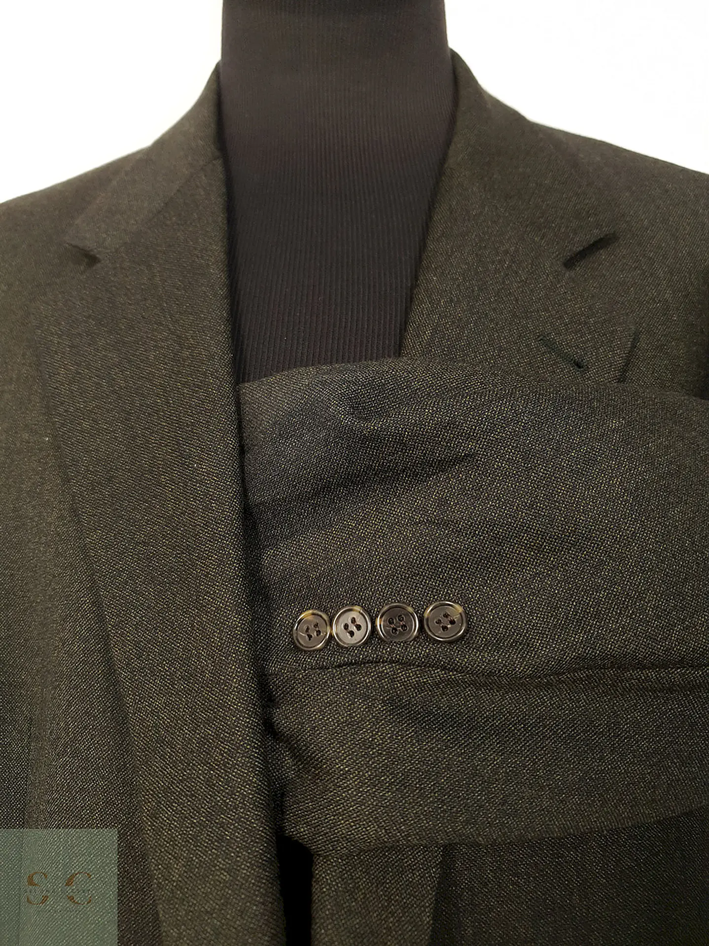 Blazer Desch Verde Lana Virgen - Talla XXL 8