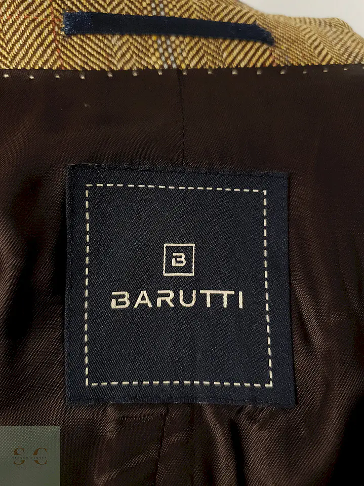Blazer Barutti Cafe Claro 100% Seda con Coderas - Talla M 5