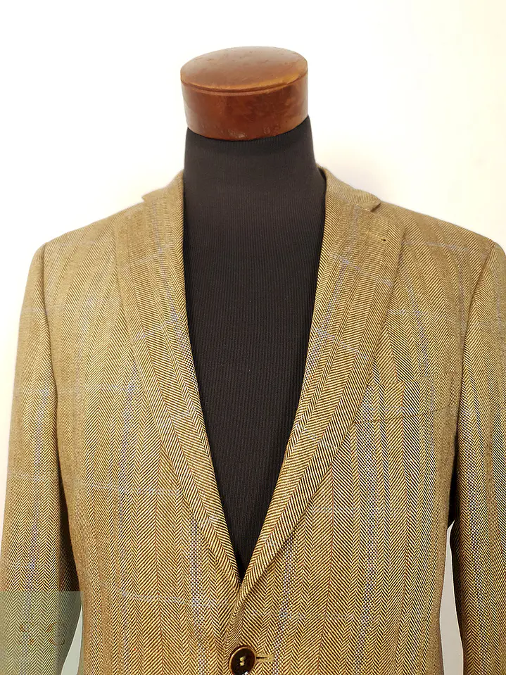 Blazer Barutti Cafe Claro 100% Seda con Coderas - Talla M 7