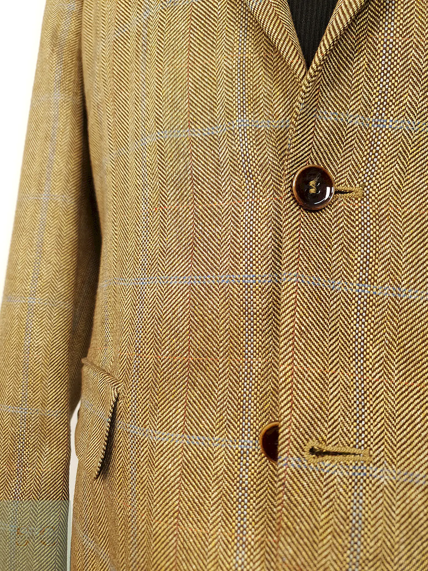 Blazer Barutti Cafe Claro 100% Seda con Coderas - Talla M 10