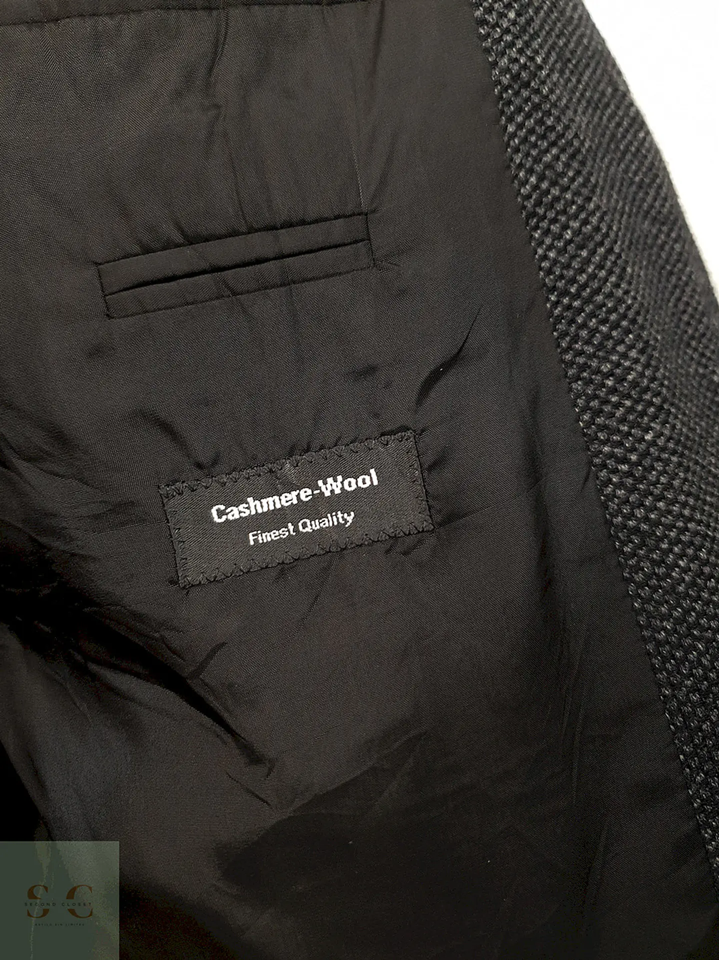 Blazer Hugo Boss Plomo 94% Lana Virgen 6% Cashmere - Talla XL 3