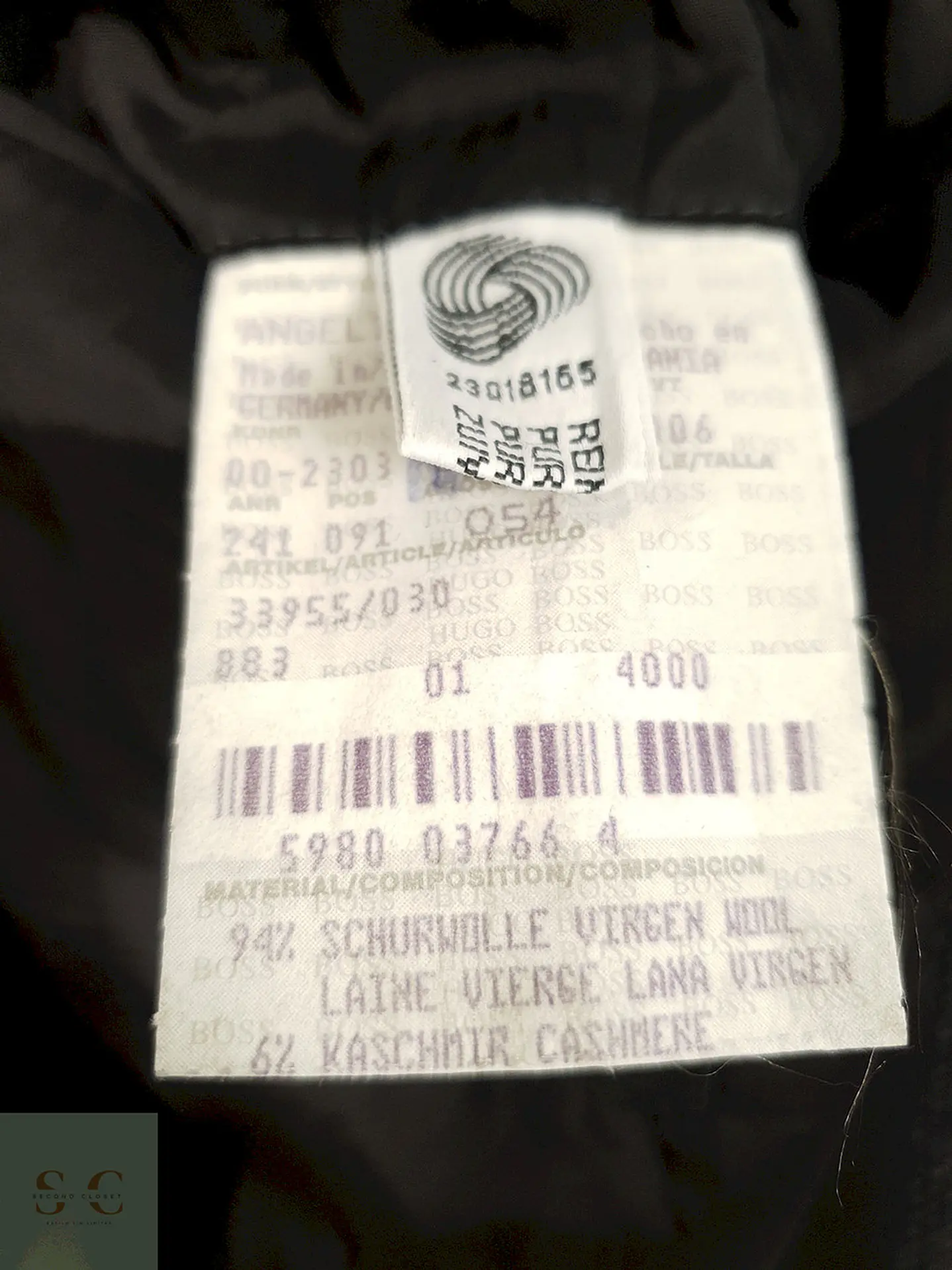 Blazer Hugo Boss Plomo 94% Lana Virgen 6% Cashmere - Talla XL 5