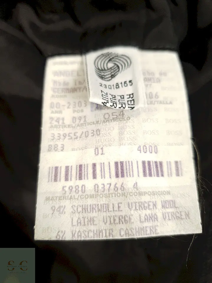 Blazer Hugo Boss Plomo 94% Lana Virgen 6% Cashmere - Talla XL 5