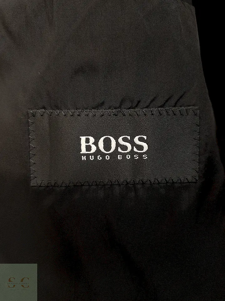 Blazer Hugo Boss Plomo 94% Lana Virgen 6% Cashmere - Talla XL 10