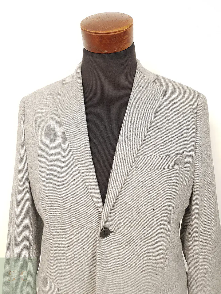 Blazer H&M Gris Mezcla Lana - Talla SM 3