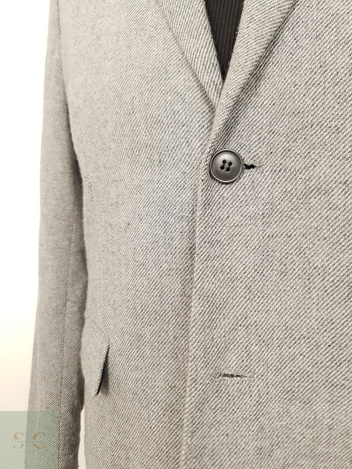 Blazer H&M Gris Mezcla Lana - Talla SM 4