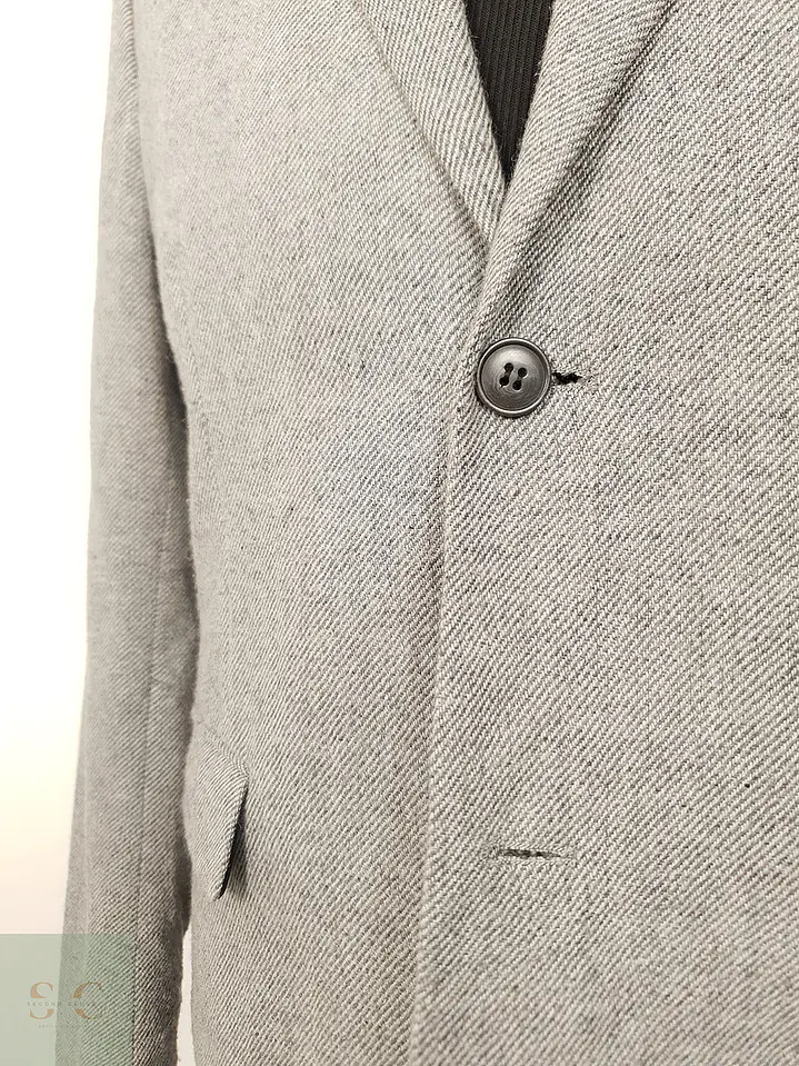 Blazer H&M Gris Mezcla Lana - Talla SM 4