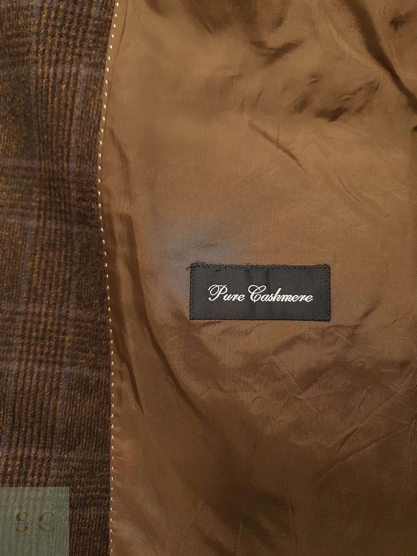 Blazer Kaiser Design Staben Cafe Cuadros 100% Cashmere - Talla XL 11