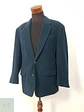 Blazer Vintage Verde Azulado Mezcla Lana Virgen Cashmere - Talla L - Miniatura 2