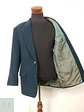 Blazer Vintage Verde Azulado Mezcla Lana Virgen Cashmere - Talla L - Miniatura 7