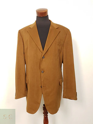 Blazer Christian Berg Camel 100% Cashmere - Talla 3XL