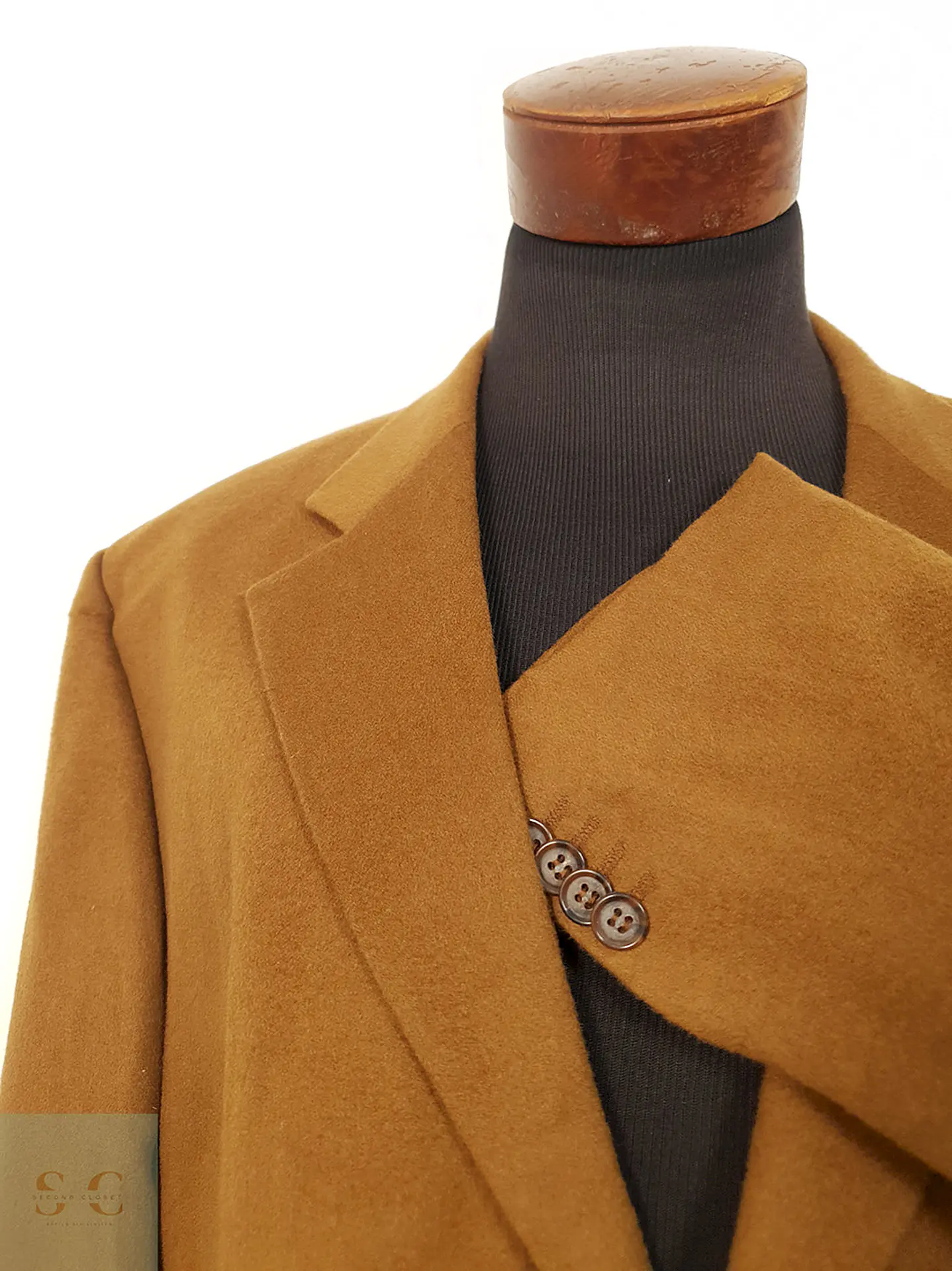 Blazer Christian Berg Camel 100% Cashmere - Talla 3XL 4