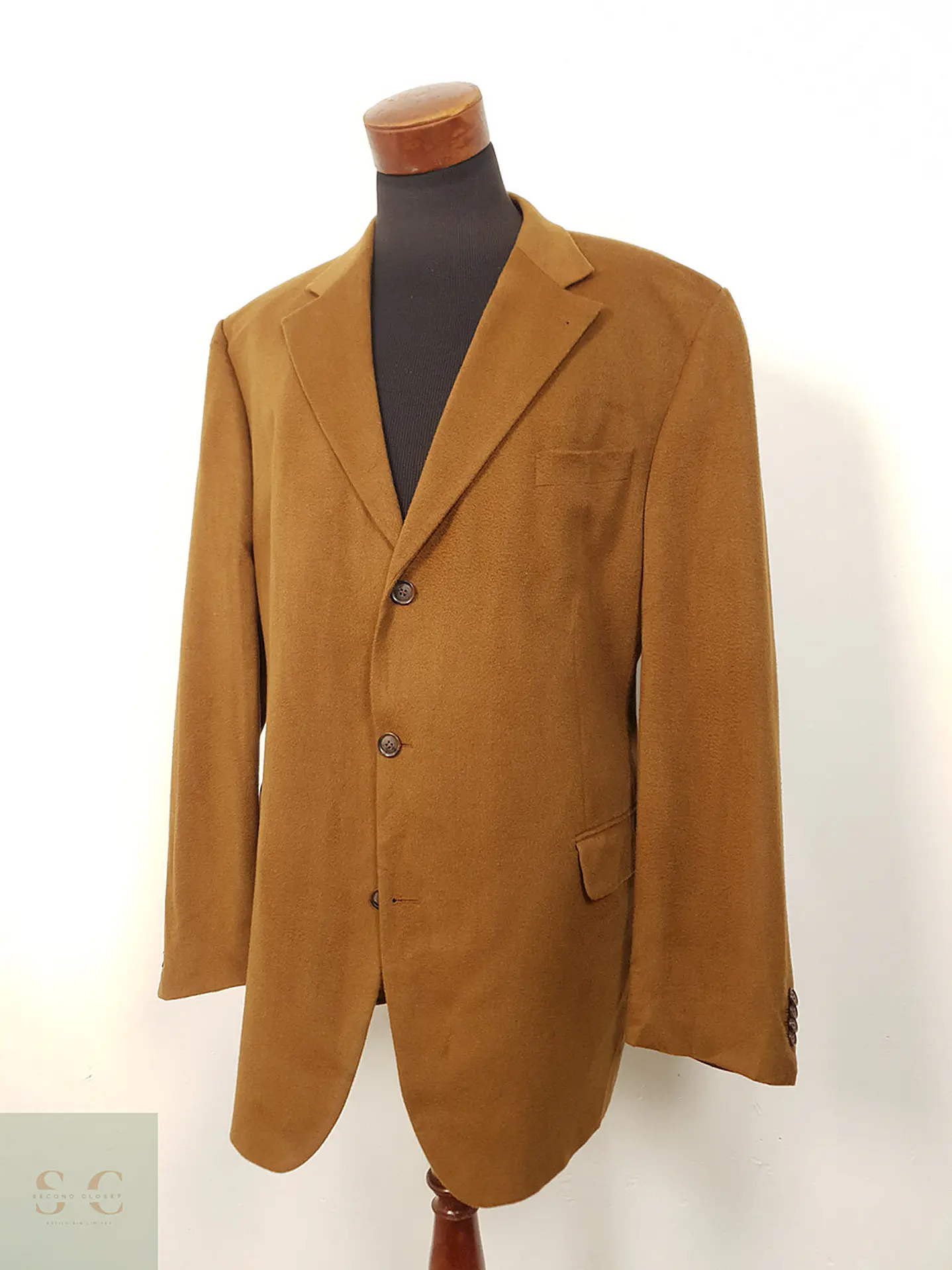 Blazer Christian Berg Camel 100% Cashmere - Talla 3XL 5