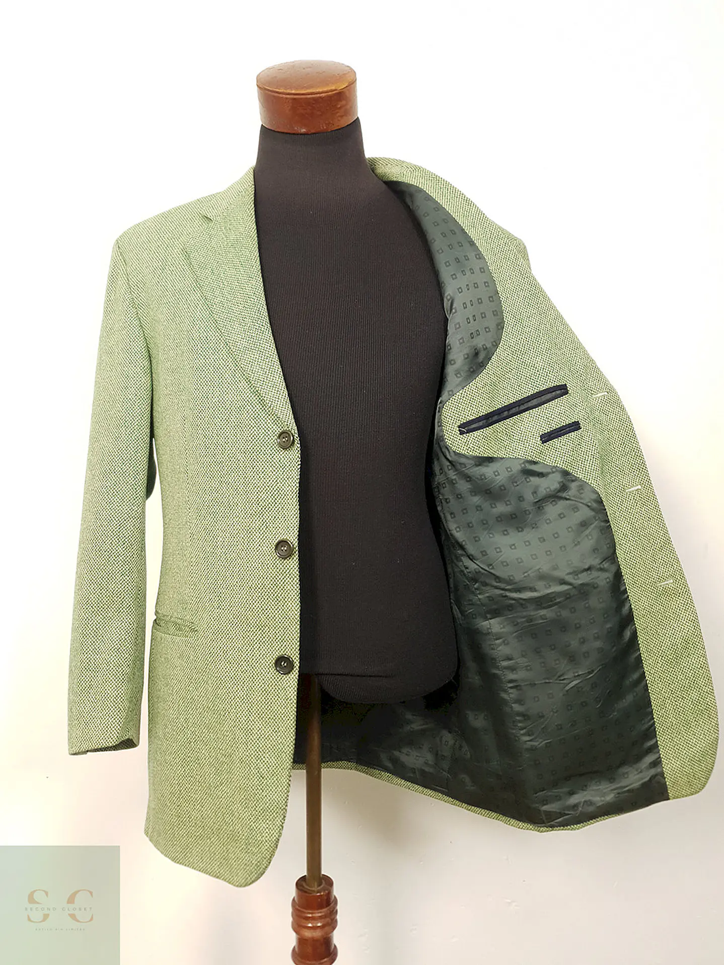 Blazer Hugo Boss Easy Line Verde Lana Virgen - Talla XL 1