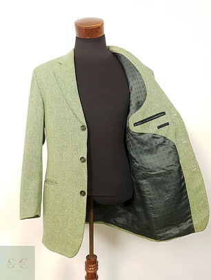 Blazer Hugo Boss Easy Line Verde Lana Virgen - Talla XL