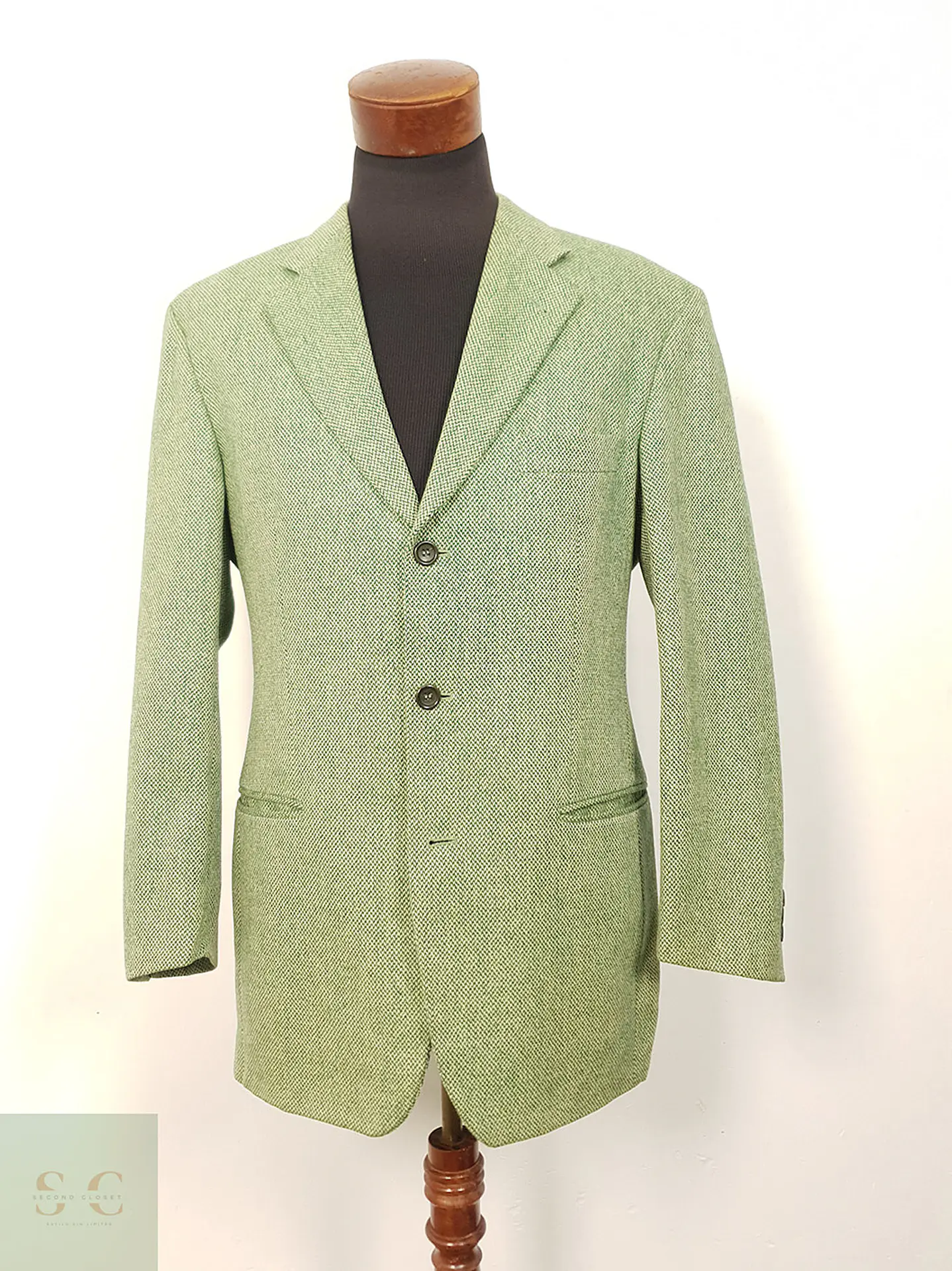Blazer Hugo Boss Easy Line Verde Lana Virgen - Talla XL 4