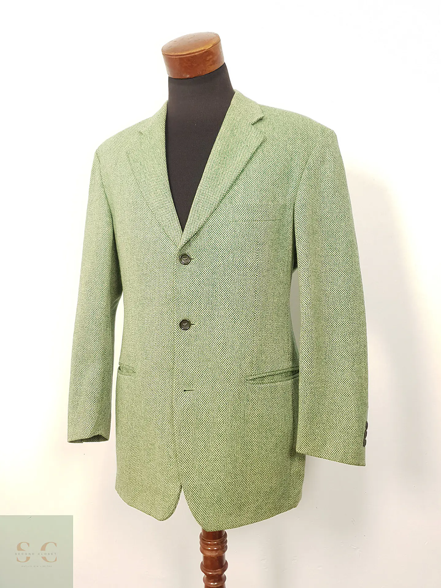 Blazer Hugo Boss Easy Line Verde Lana Virgen - Talla XL 5
