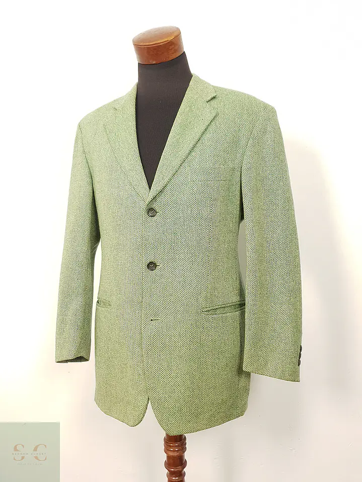 Blazer Hugo Boss Easy Line Verde Lana Virgen - Talla XL 5
