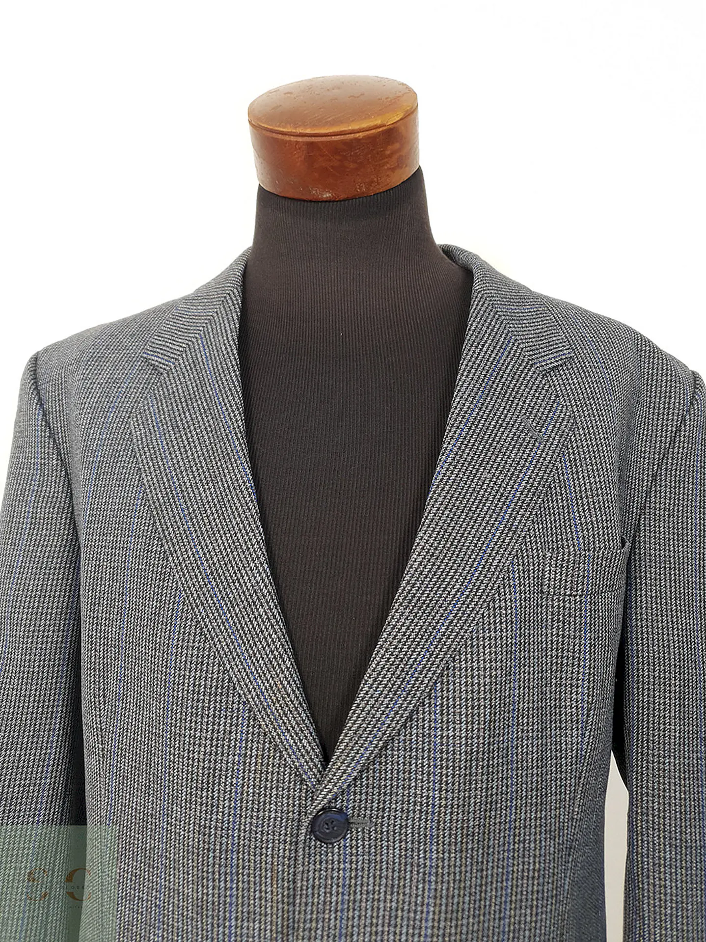 Blazer Creation Gross Mezcla Lana Virgen Azul - Talla XL 2