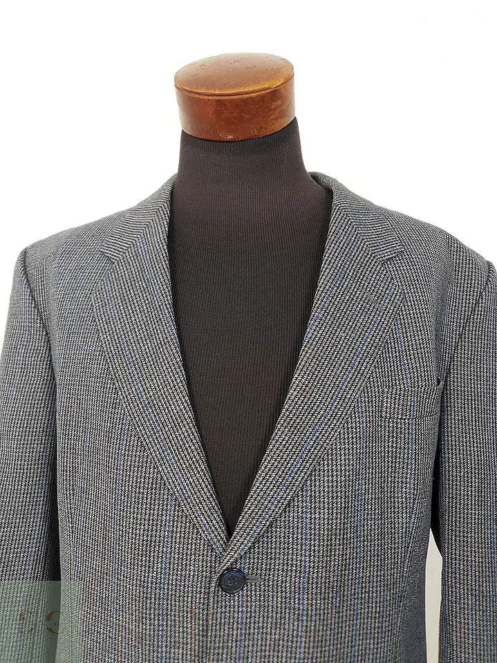 Blazer Creation Gross Mezcla Lana Virgen Azul - Talla XL 2