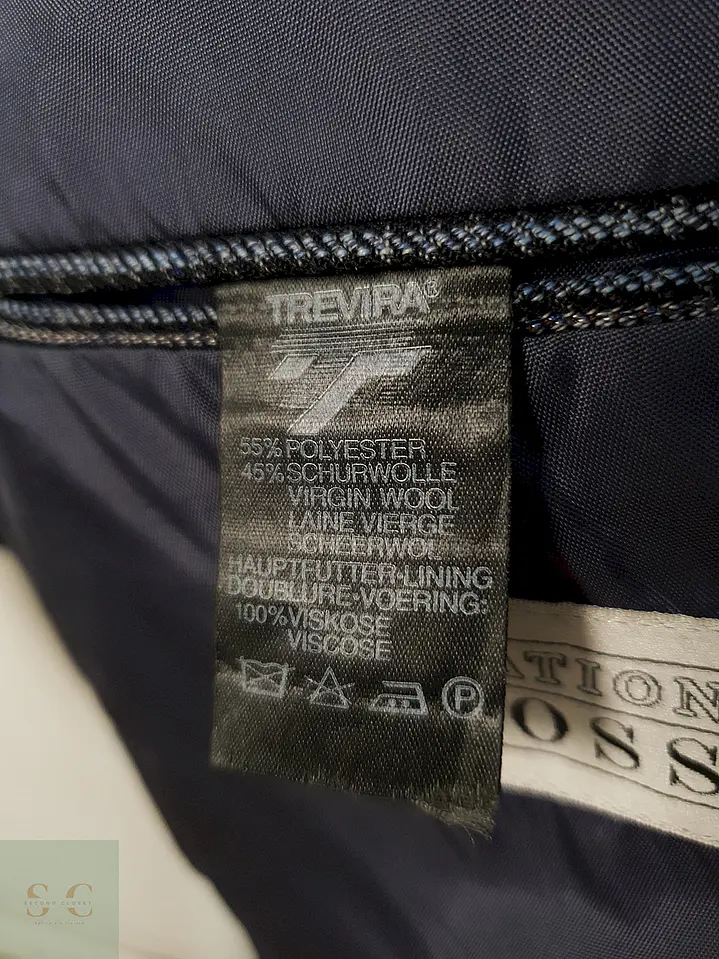 Blazer Creation Gross Mezcla Lana Virgen Azul - Talla XL 5