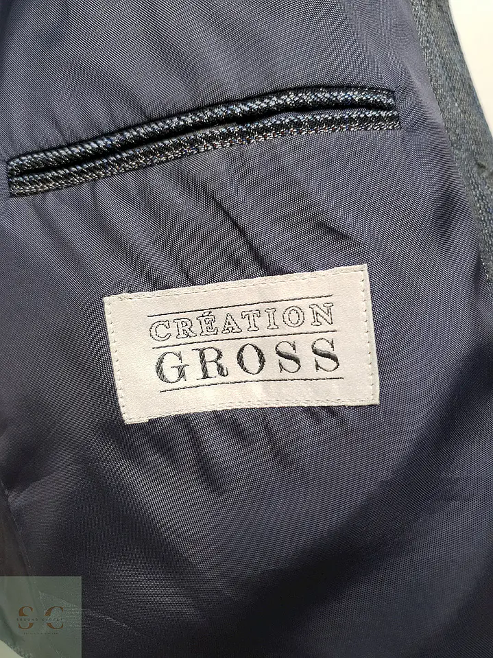 Blazer Creation Gross Mezcla Lana Virgen Azul - Talla XL 7