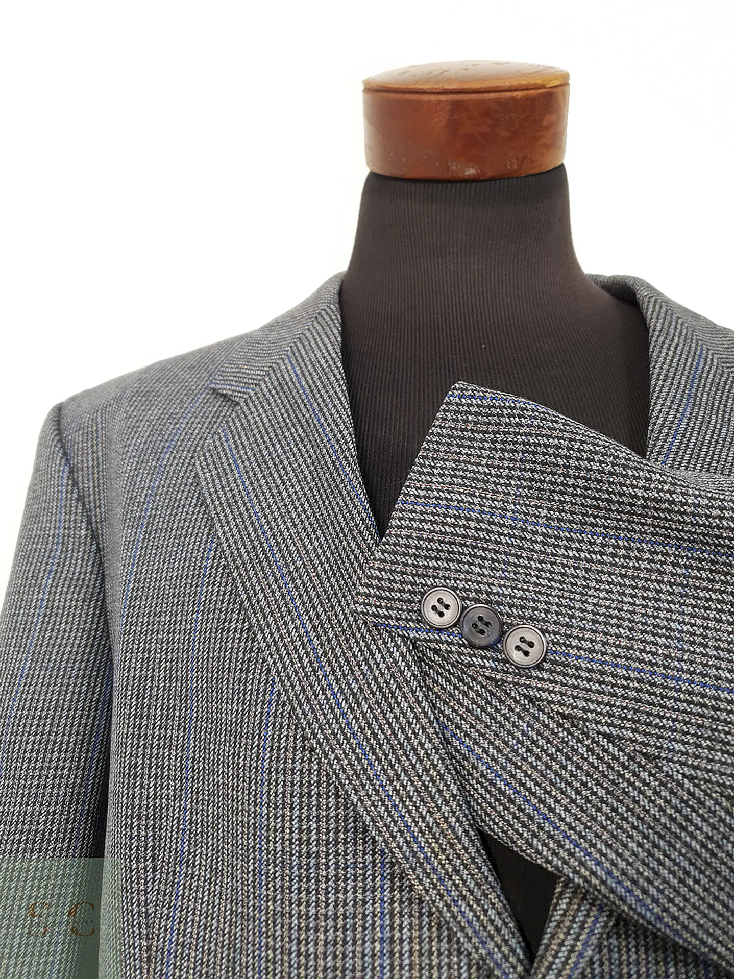 Blazer Creation Gross Mezcla Lana Virgen Azul - Talla XL 10