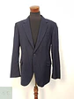 Blazer C&A Vintage Azul Rayas Lana Virgen - Talla XL - Miniatura 1