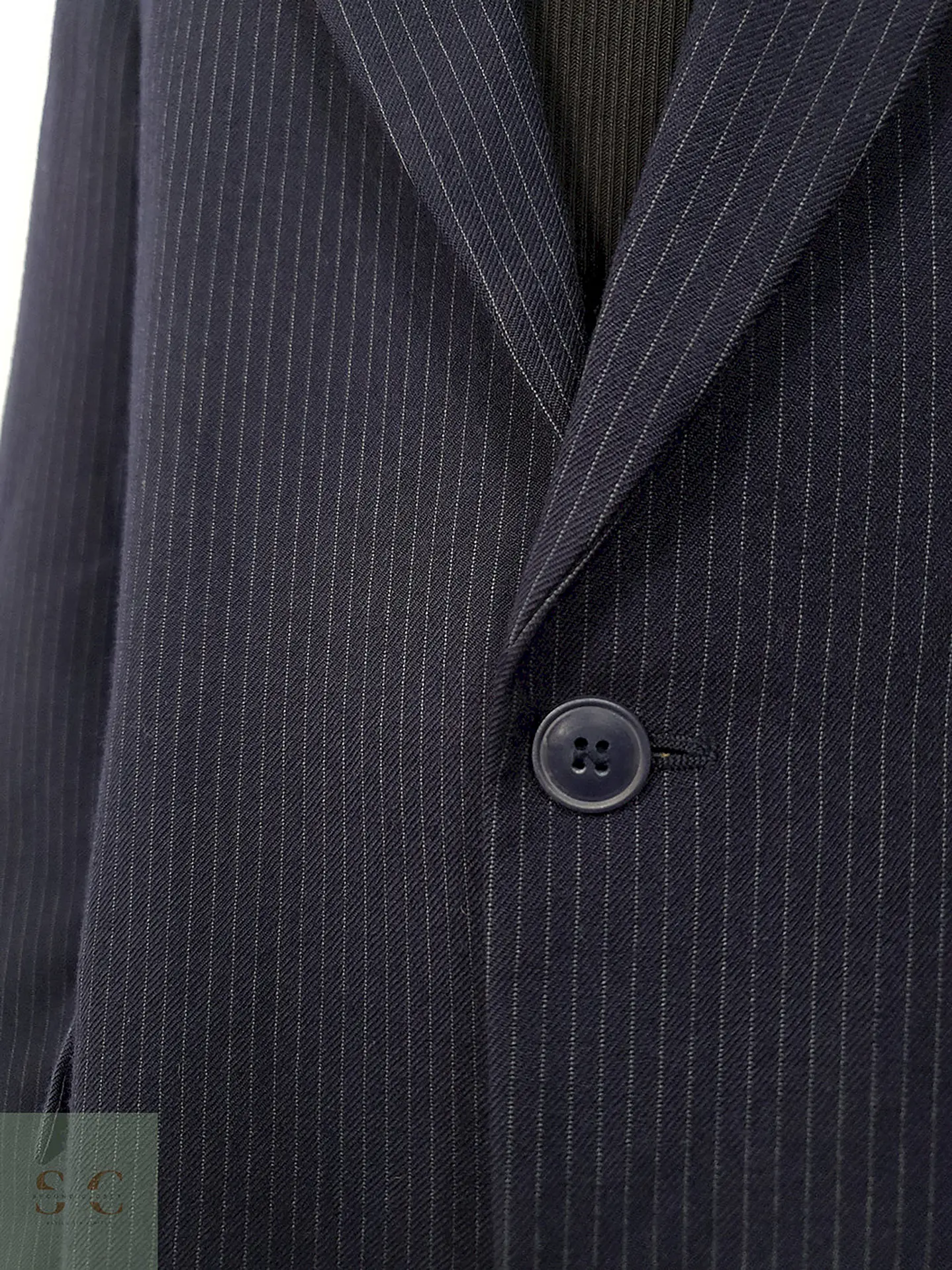 Blazer C&A Vintage Azul Rayas Lana Virgen - Talla XL 4