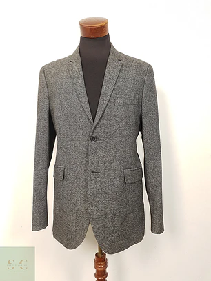 Blazer H&M Gris Jaspeado - Talla M