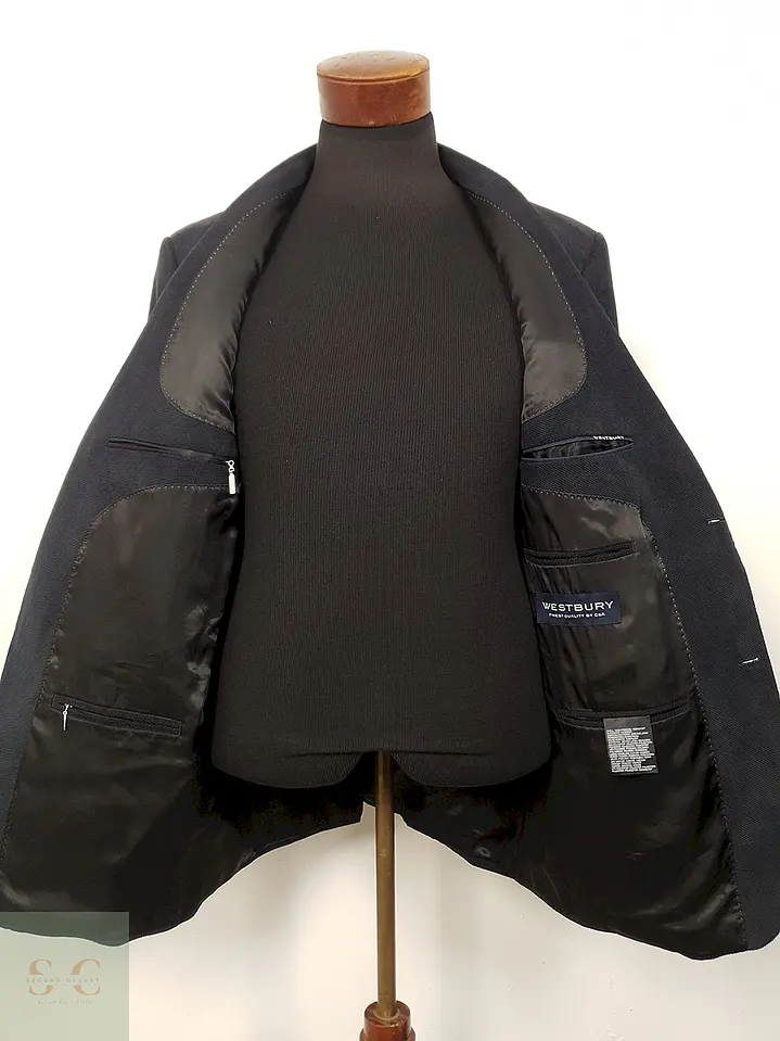 Blazer Westbury Azul Mezcla Sintetico - Talla L 3