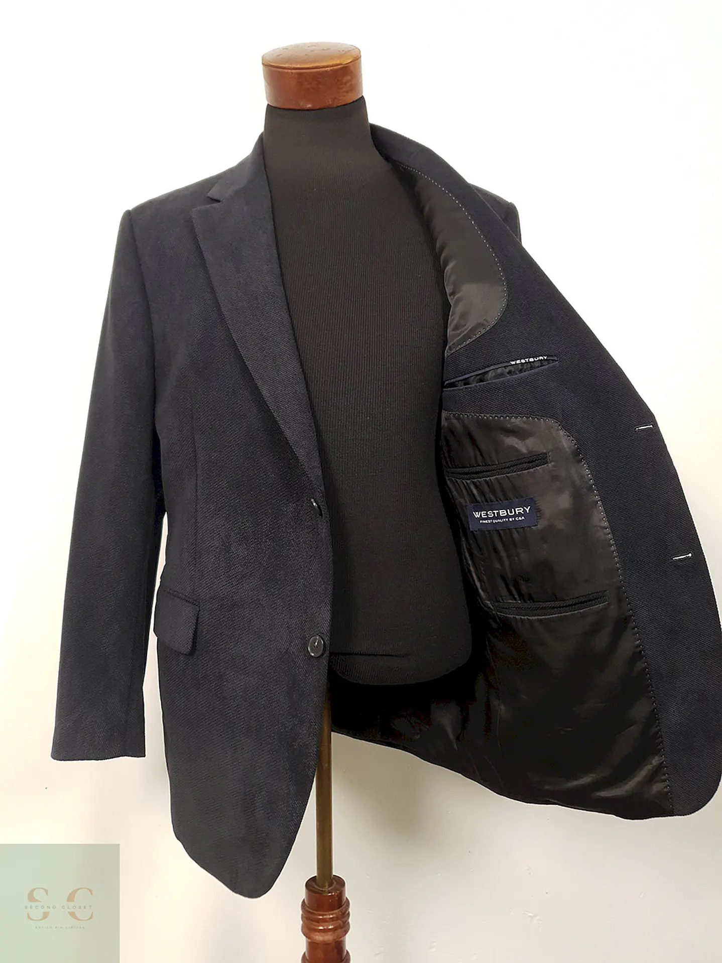 Blazer Westbury Azul Mezcla Sintetico - Talla L 4