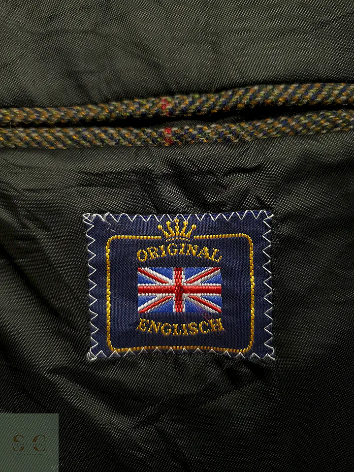 Blazer J. Toyner Original English Verde 100% Lana Cordero - Talla LXL 6