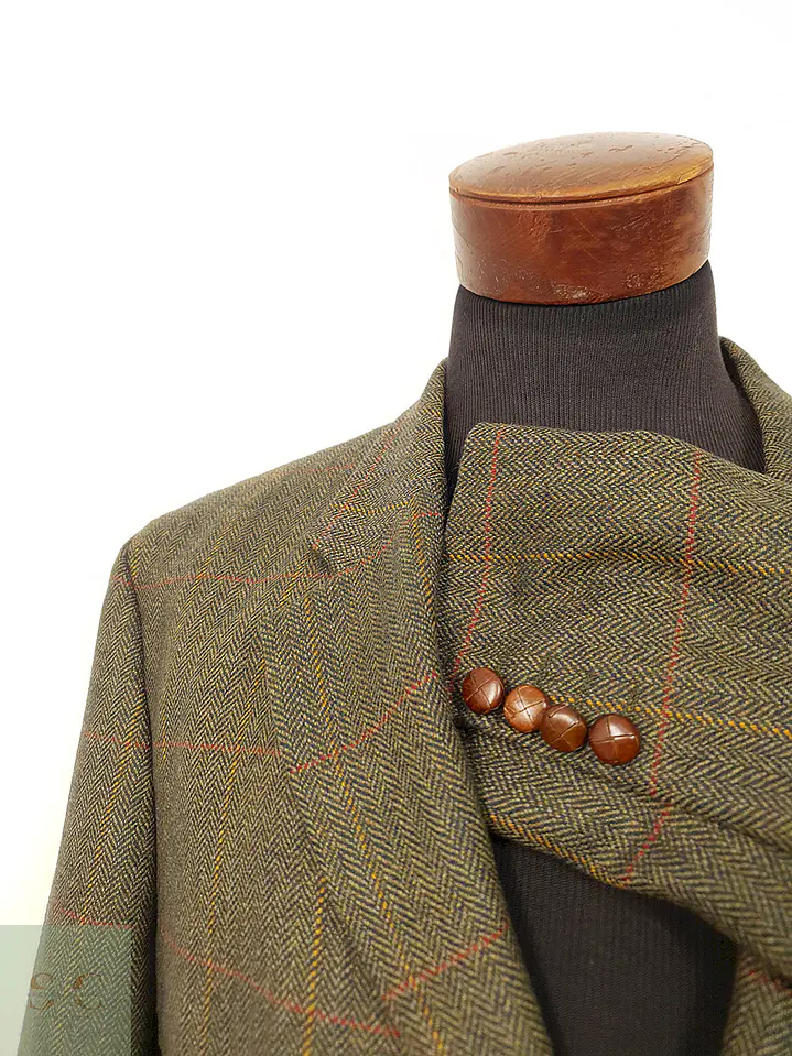 Blazer J. Toyner Original English Verde 100% Lana Cordero - Talla LXL 8